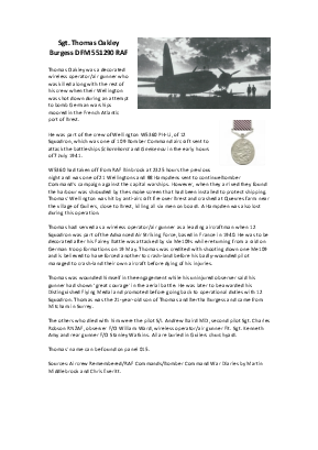 A preview of a PDF biography for Burgess, Thomas Oakley